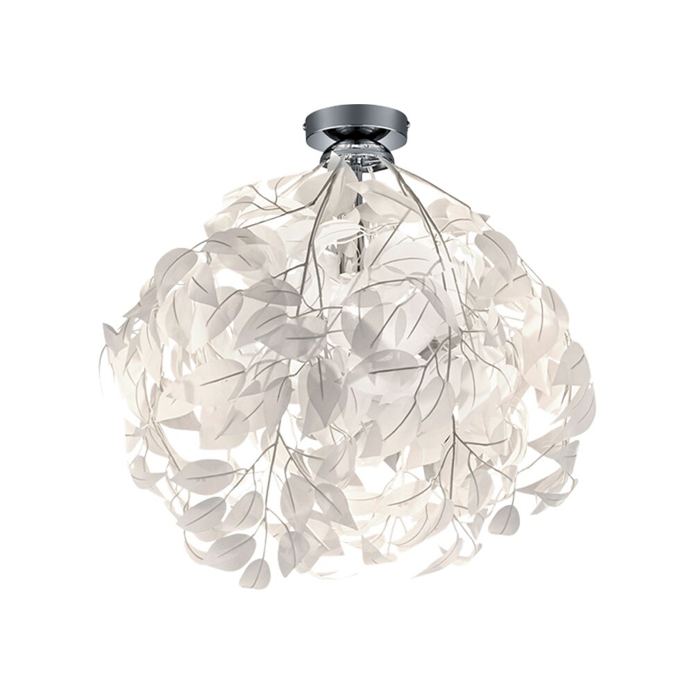 Deckenlampe, Blüten Blätter, Chrom, H 58 cm