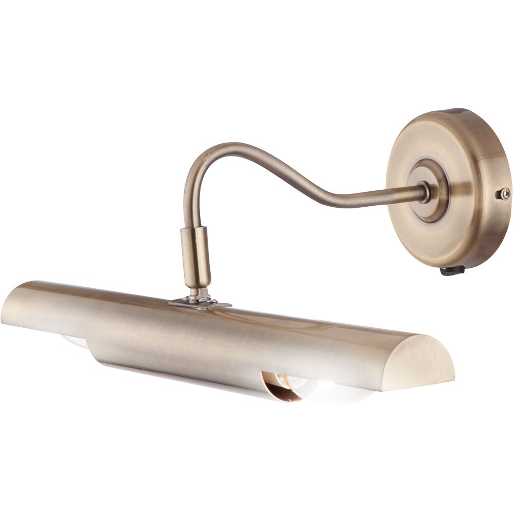 Wandlampe, Metall, Messing, verstellbar, L 36 cm - Bild 1