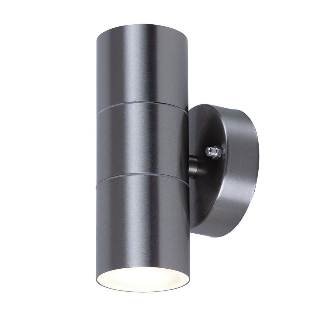 Außenleuchte, Edelstahl, grau, IP44, H 16,3 cm | 03800170238275