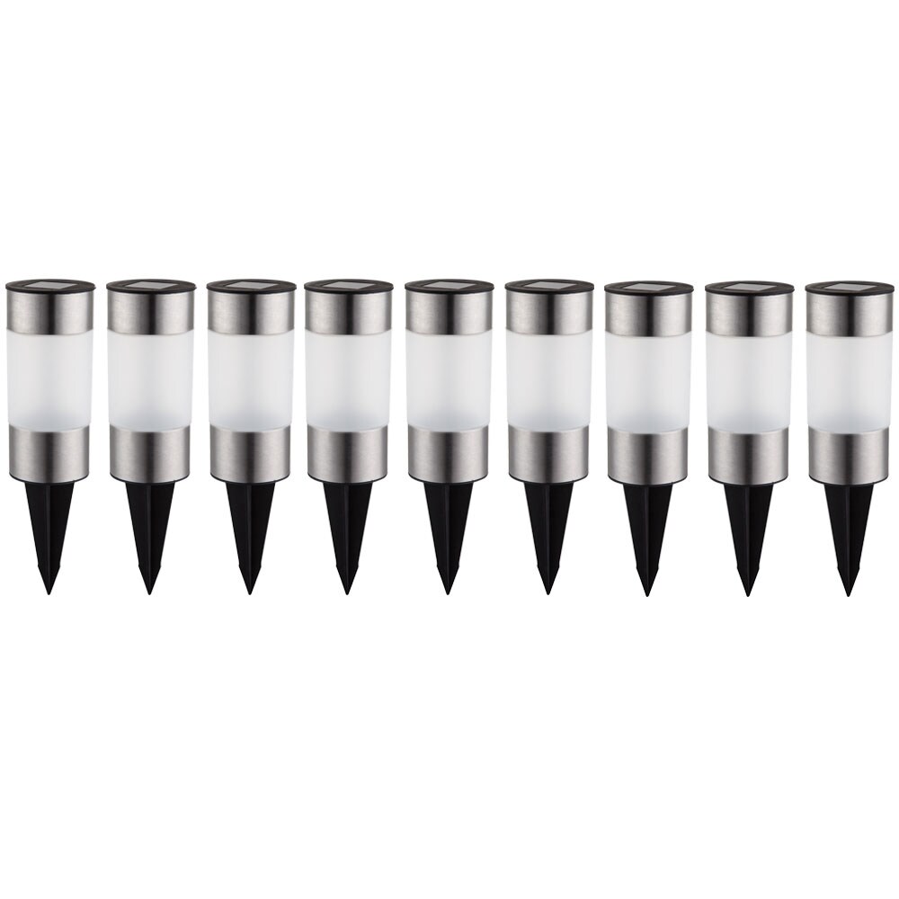 Neun elegante Solarleuchten aus Edelstahl | 09007371549610