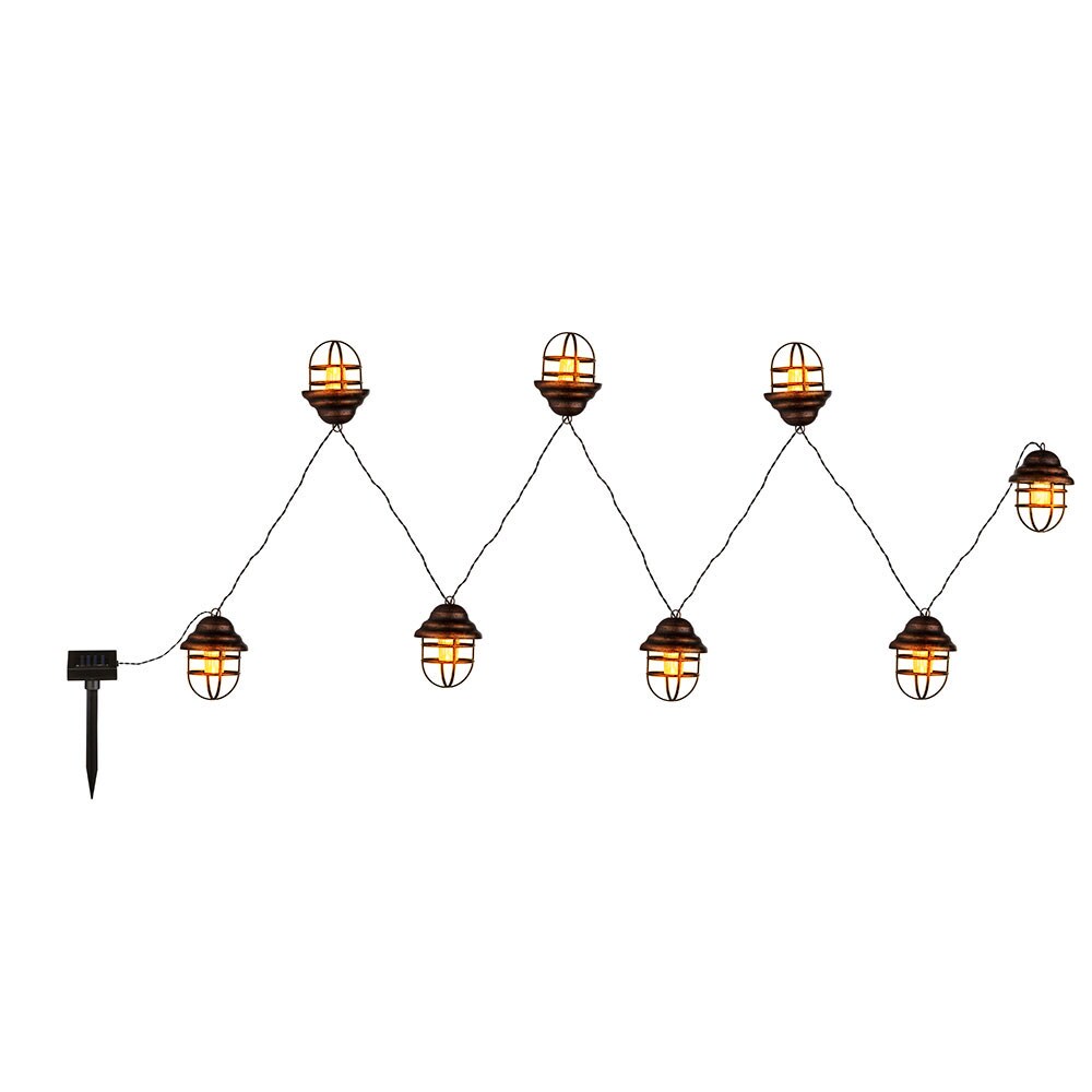 LED Außenleuchte, IP44, Solar, rostfarbig, H 11cm | 09007371346998