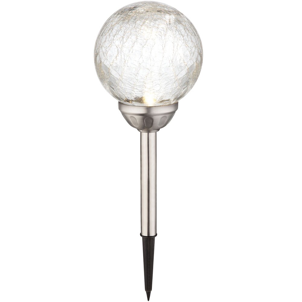 RGB LED Solarleuchte, Bruchglaskugel, Farbwechsel, H 43 cm - Bild 1