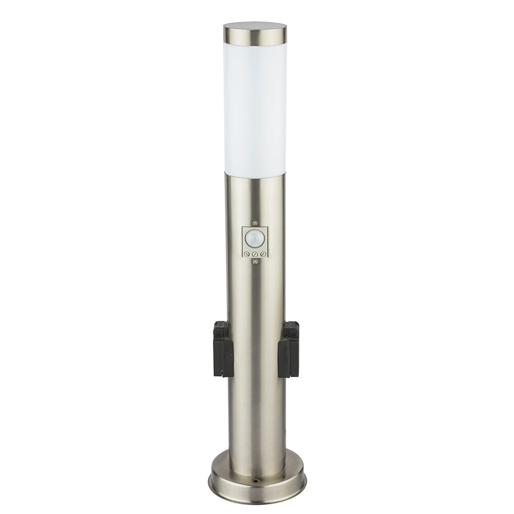 LED Stehleuchte mit 2 Steckdosen und Bewegungsmelder BOSTON - Bild 1