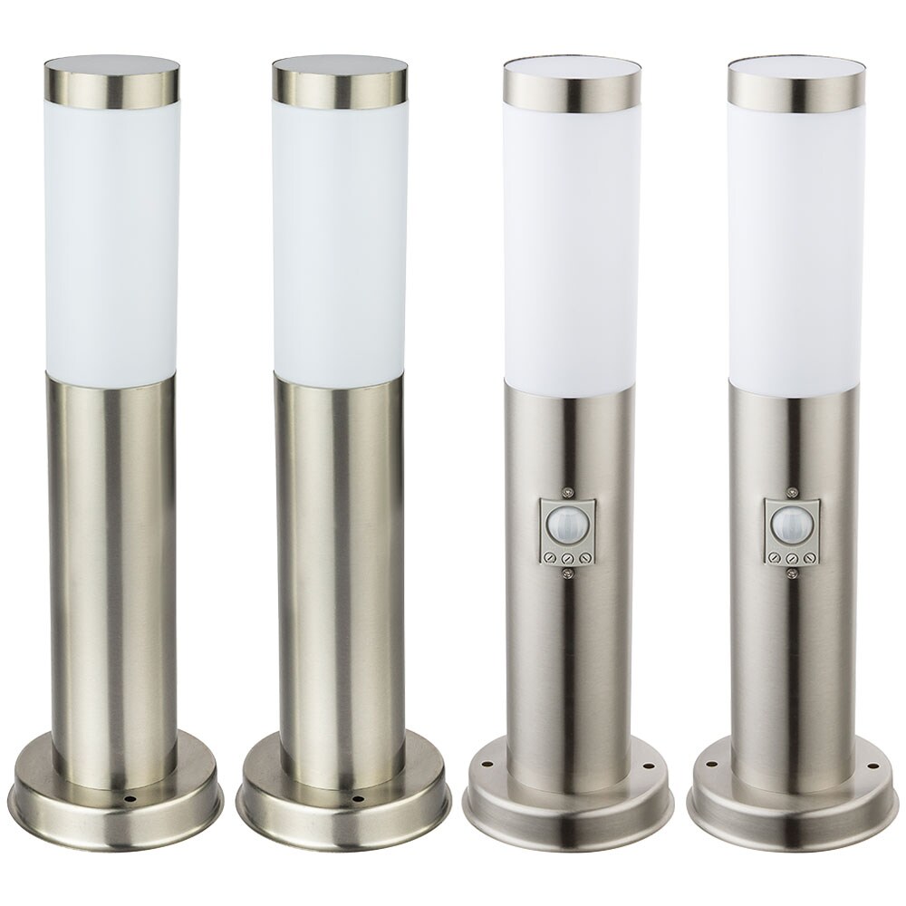 4er Set RGB LED Au&szlig;enleuchten aus Edelstahl BOSTON - Bild 1