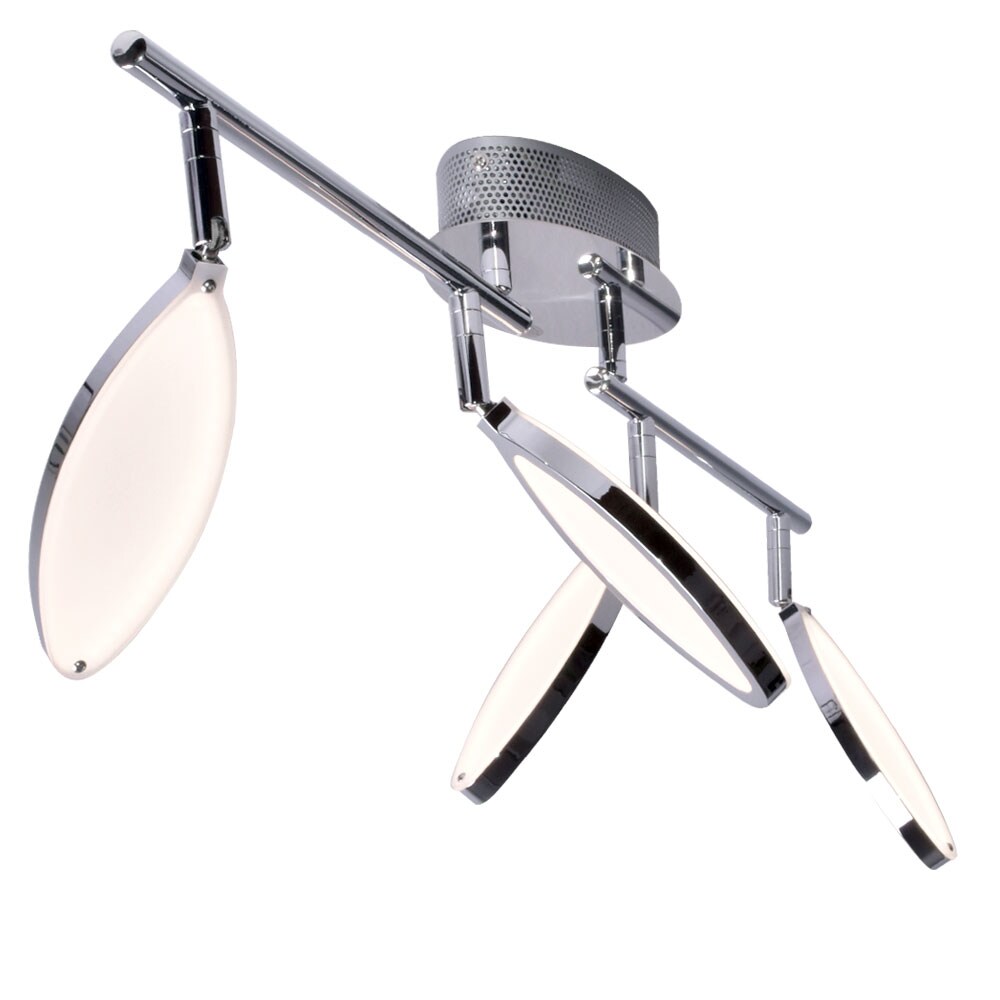 LED Deckenlampe, Chrom, schwenkbare Strahler, L 87 cm - Bild 1