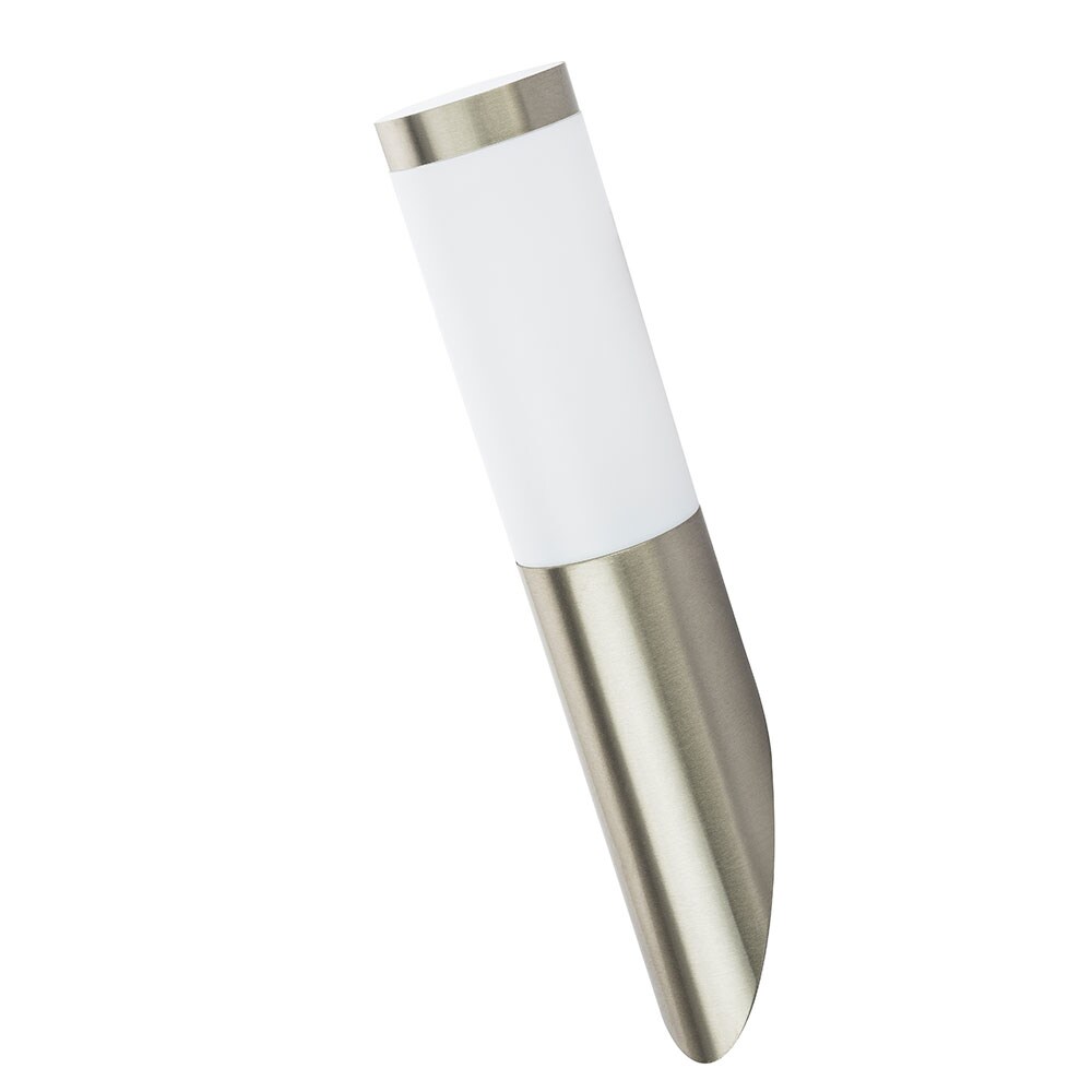 Wandlampe, Edelstahl, silber, H 40 cm - Bild 1