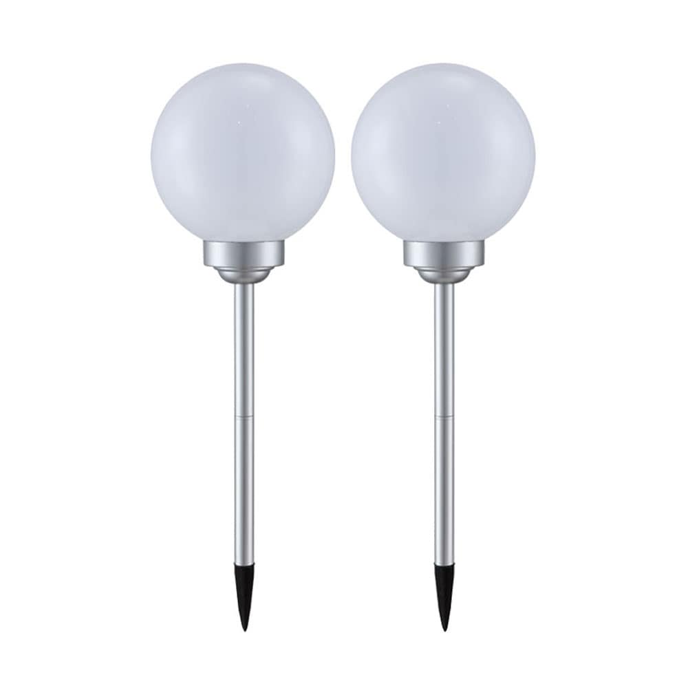 2er Set LED Solar Kugel Stecklampen, Durchmesser 20 cm, SOLAR - Bild 1