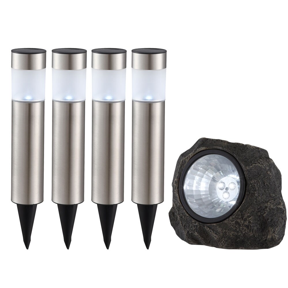 5er Set LED Solarlampen in verschieden Designs - Bild 1