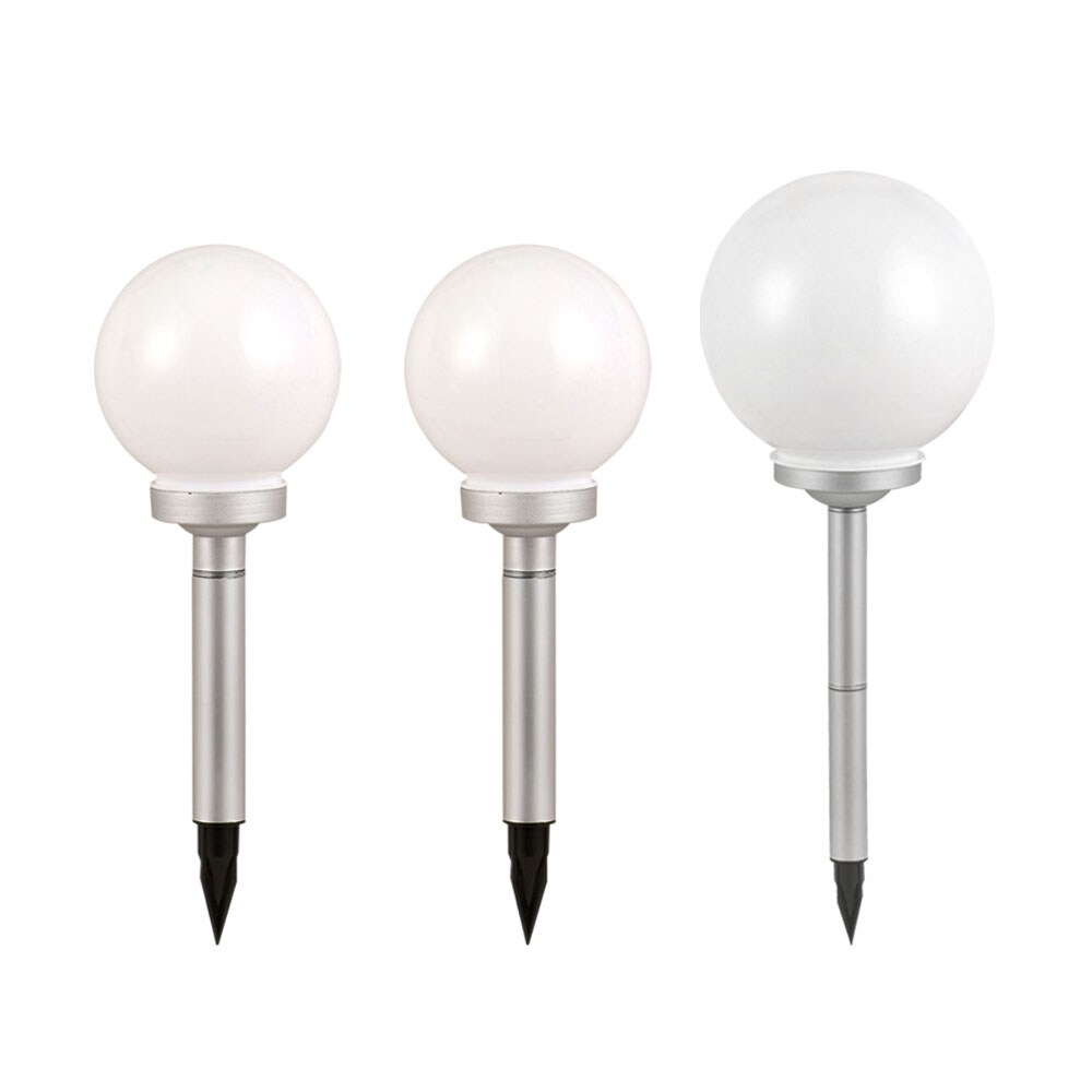 3er Set LED Kugel Solarleuchten, Durchmesser 2x 15 cm, 1x 20 cm - Bild 1