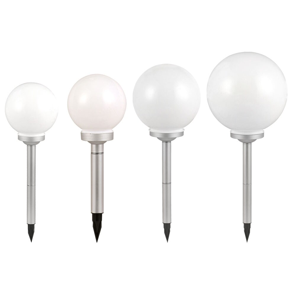 4er Set LED Solar Kugelleuchten in verschiedenen Gr&ouml;&szlig;en - Bild 1