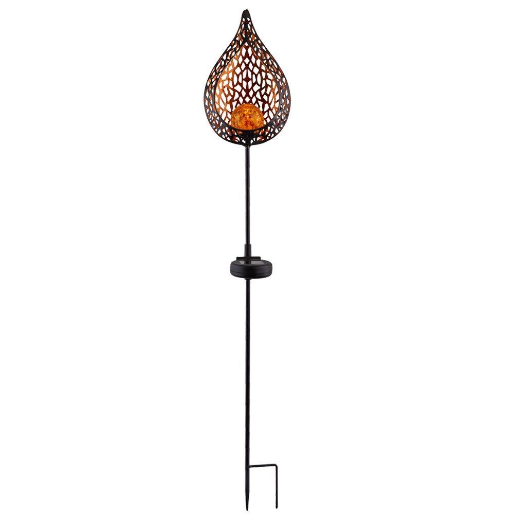LED Solar-Steckleuchte, Flammen Design, Höhe 90 cm | 09007371388134