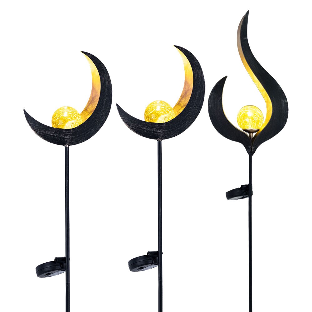 3er Set Design LED Solarleuchten f&uuml;r den Au&szlig;enbereich - Bild 1