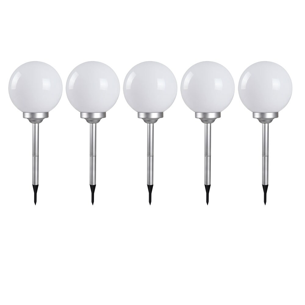 5x LED Solar Stecklampen, Kugelform, 30 cm, SOLAR | 04059157086647