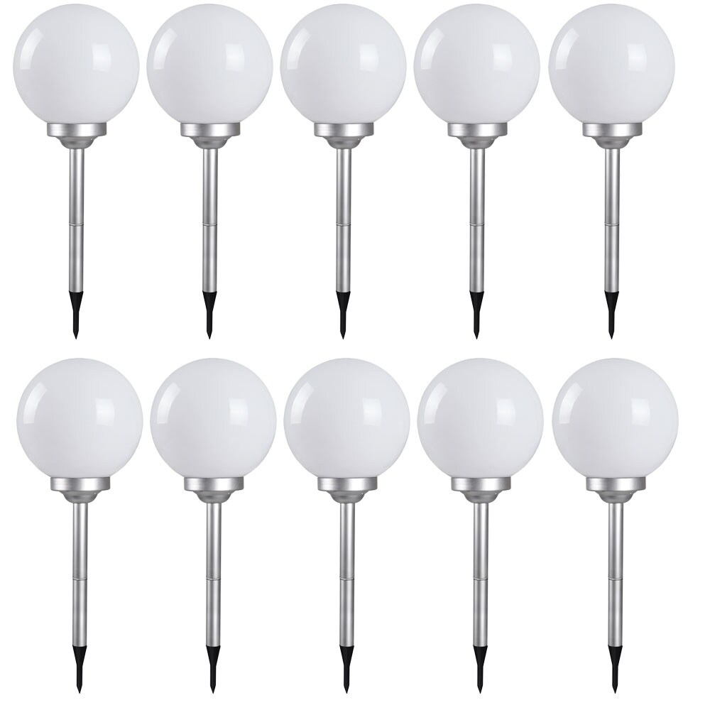 10er Set LED Solar Steckleuchten, Kugelform, 30 cm, SOLAR | 04059157086678