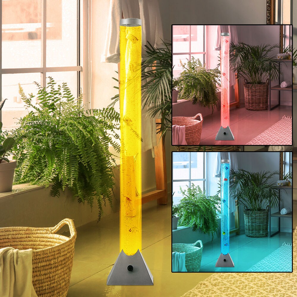 Beleuchtete Wassersäule mit Deko-Fischen für Ihren Wohnraum | 04059157098947