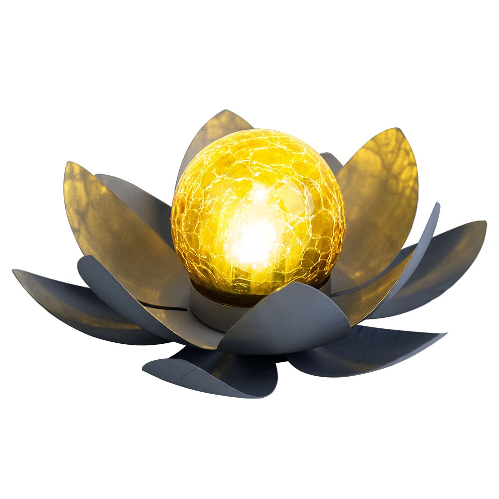 LED Solarleuchte, Lotusblume, 25 cm - Bild 1