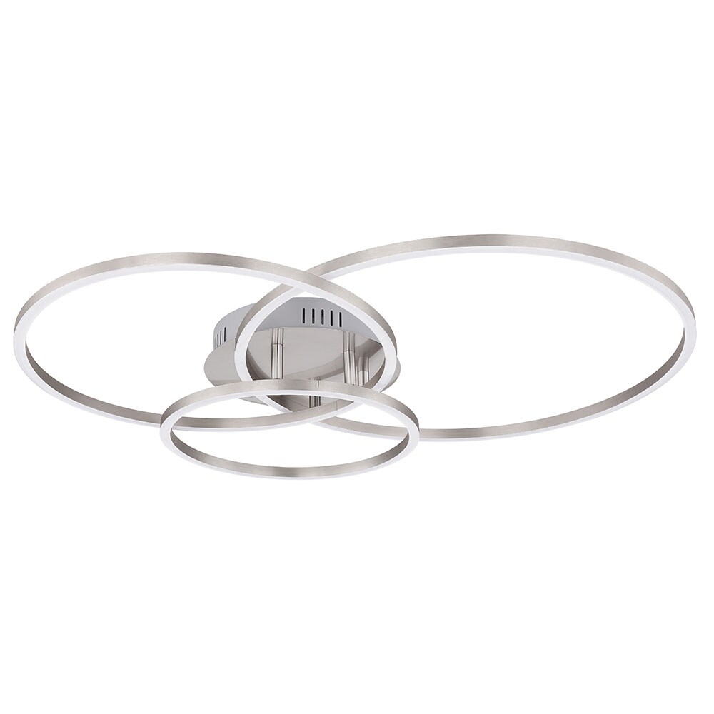 LED Deckenlampe, Ringe-Design, Metall, L 68 cm | 09007371541645