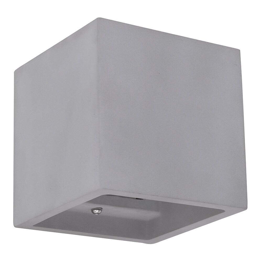Wandleuchte, Beton, grau, leuchtet auf- und abwärts, L 11,5 cm