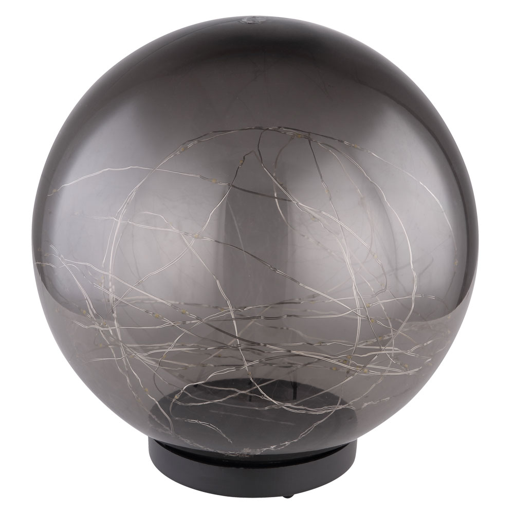 LED Solarlampe, Kugel-Form, Lichterkette, H 36 cm - Bild 1