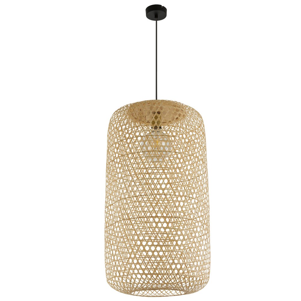 Hängeleuchte, Bambus-Geflecht, natur, 39 cm, MIRENA | 04059157187412