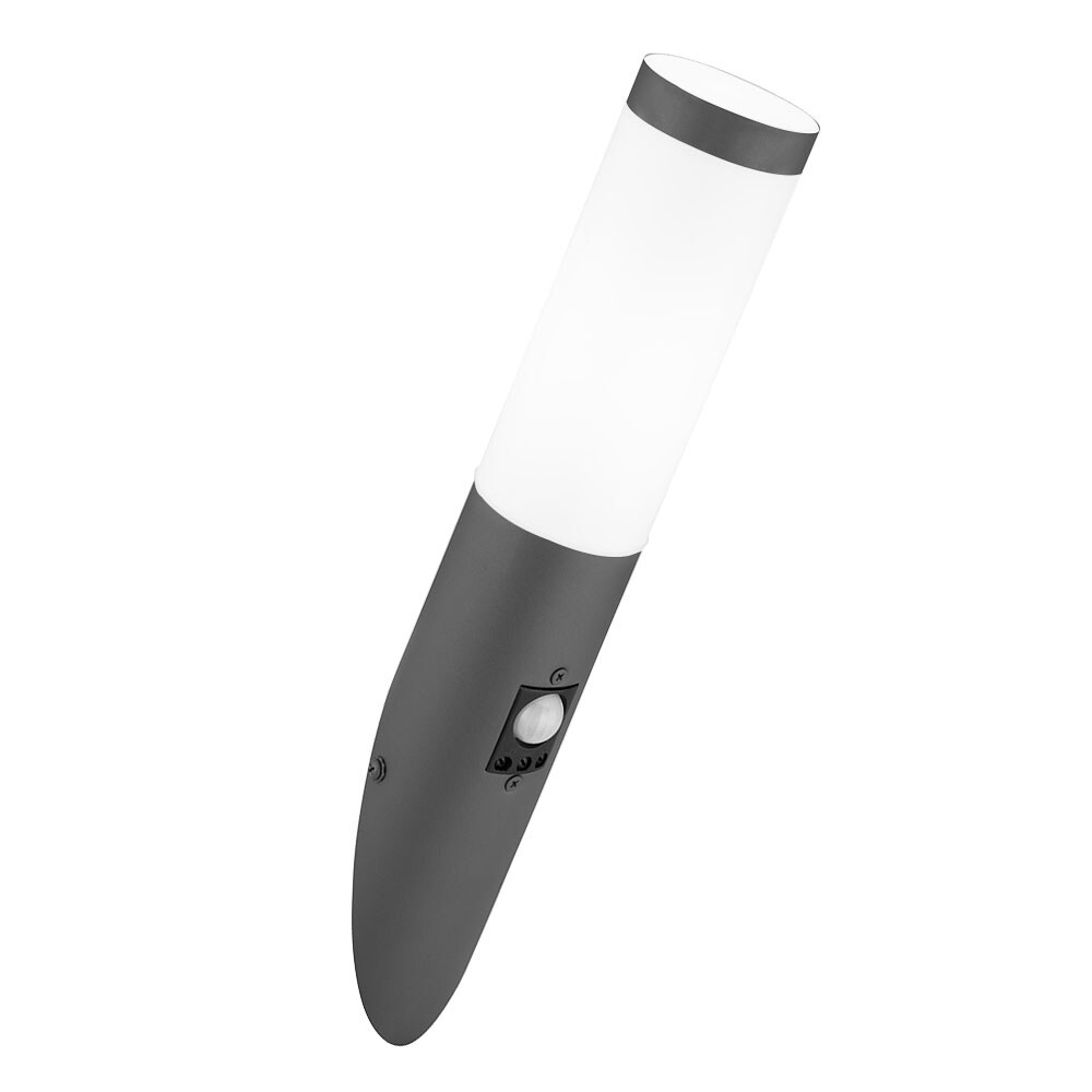 Wandleuchte, Edelstahl, anthrazit, Sensor, H 41 cm, BOSTON | 09007371404551
