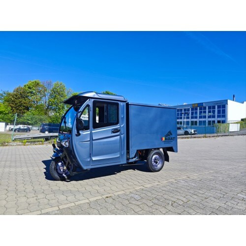Madat E Cargo Pro E-Dreirad E Kabinenroller mit geschlossene Ladefläche Grau