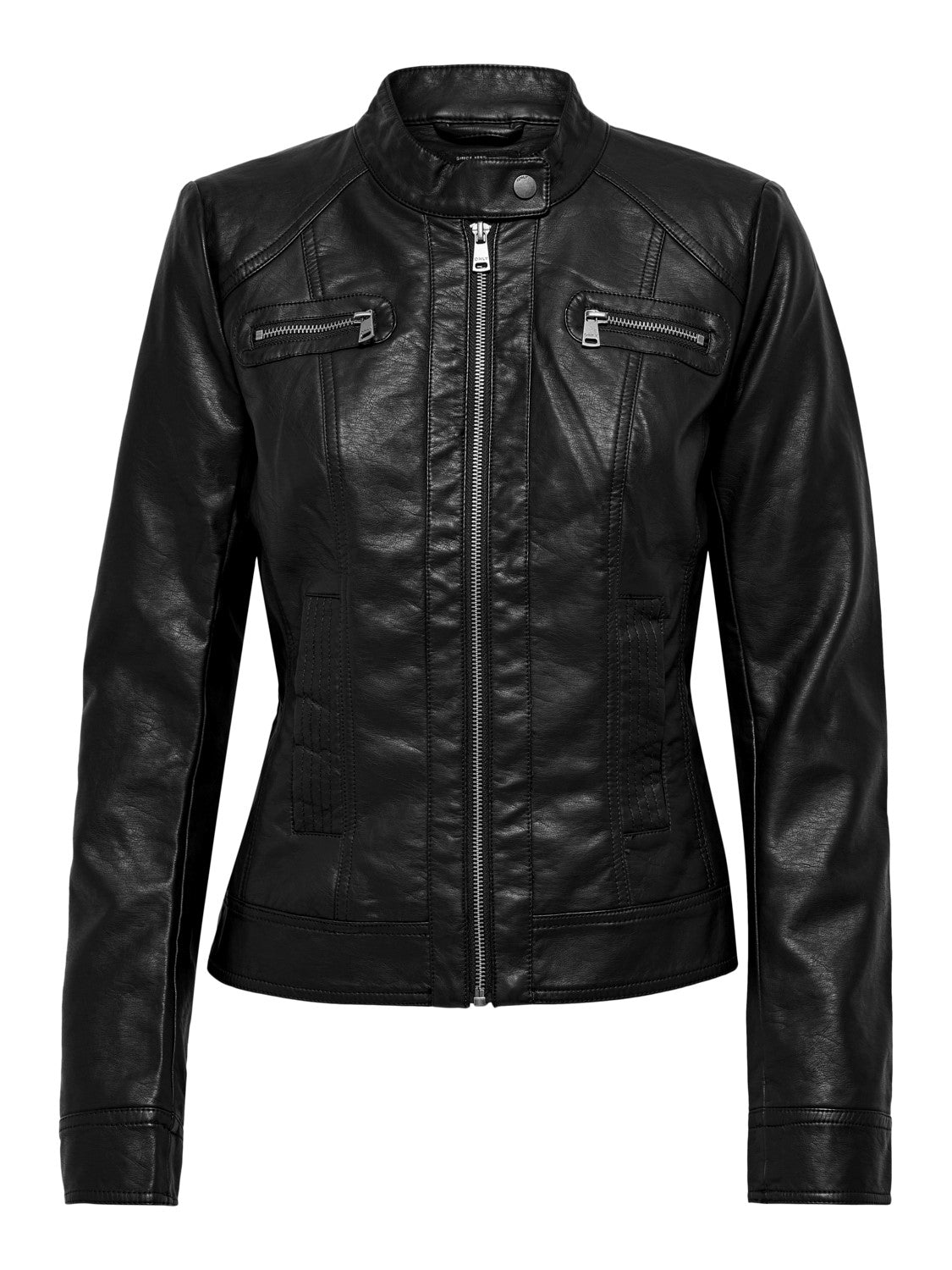 ONLY Bikerjacke 'Bandit' Black, Unifarben, Schwarz - Gr. 34 - Bild 1