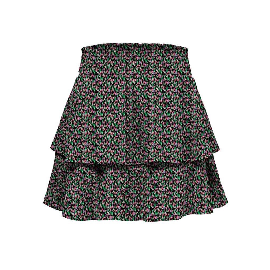 ONLY Minirock 'Mila' Green Bee, Motivprint, Bunt - Gr. S - Bild 1