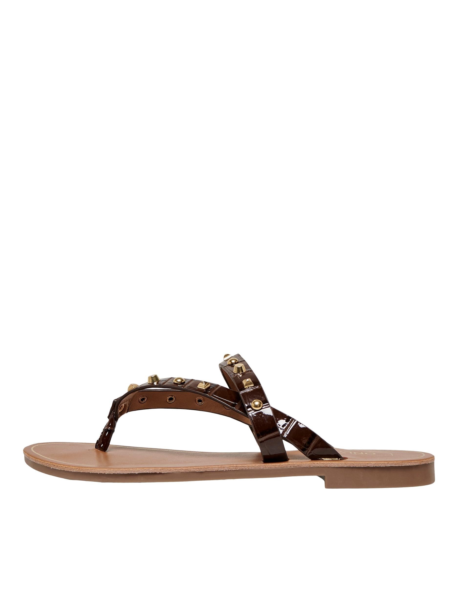 ONLY Zehentrenner 'Melly-10' Chocolate Brown, Unifarben, Braun - Gr. 41 - Bild 1