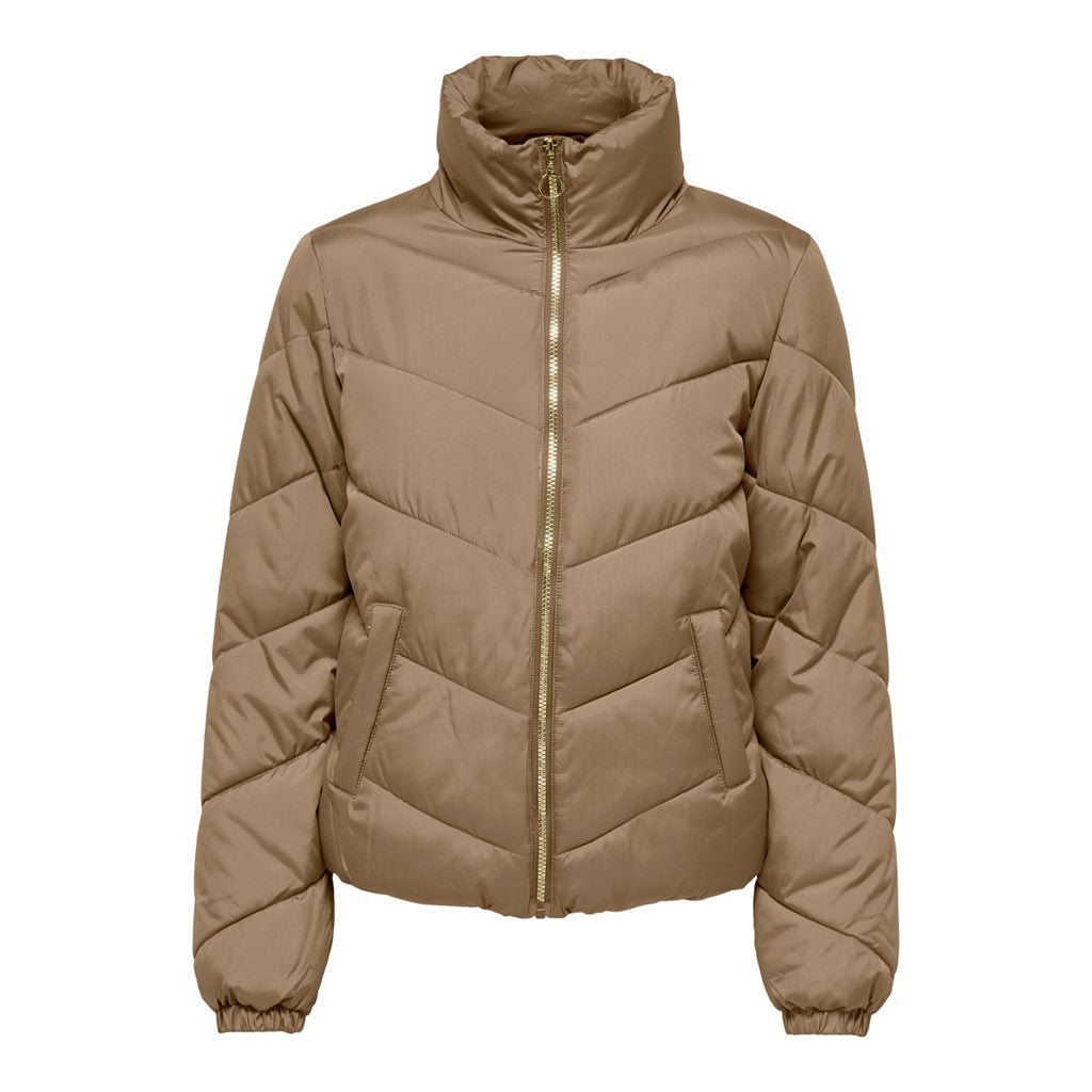 JDY Steppjacke 'Finno' Beaver Fur, Unifarben, Braun - Gr. S - Bild 1
