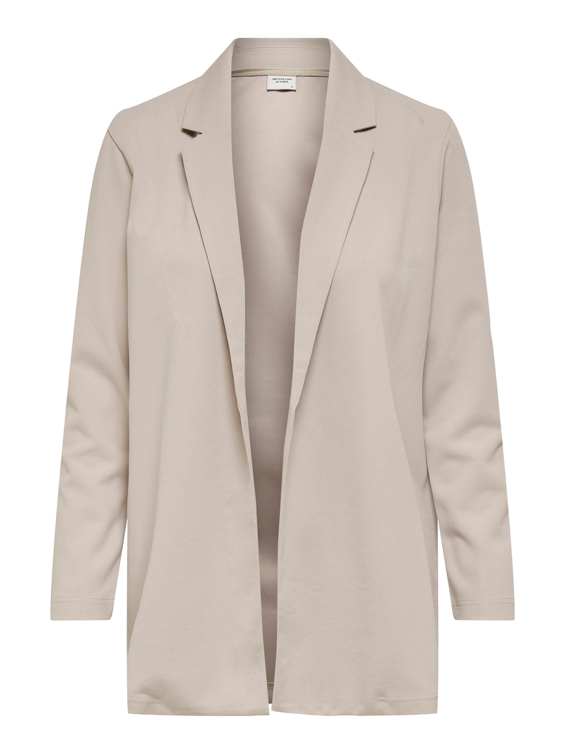 JDY Longblazer 'JDYGEGGO L/S BLAZER JRS NOOS' Chateau Gray, Unifarben, Grau - Gr. S - Bild 1