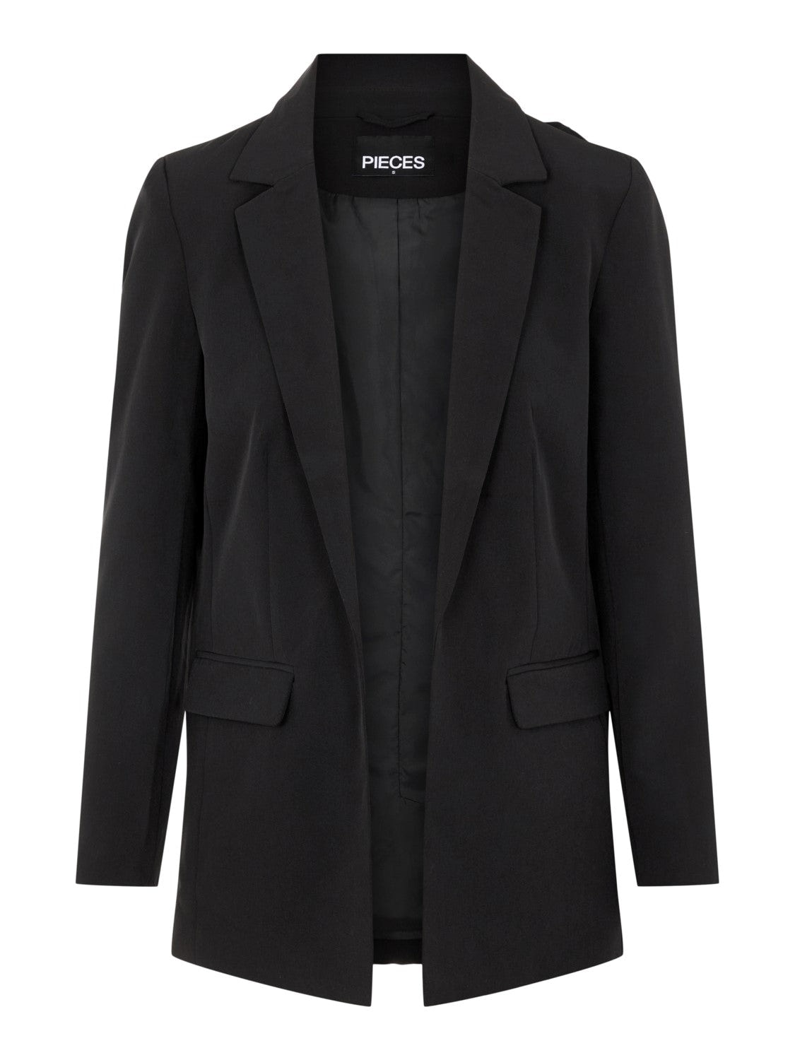 PIECES Klassischer Blazer 'Bossy' Black, Unifarben, Schwarz - Gr. XS