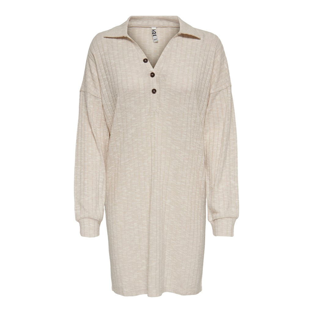 JDY Jerseykleid 'Melisa' Oatmeal, Unifarben, Beige - Gr. XS - Bild 1