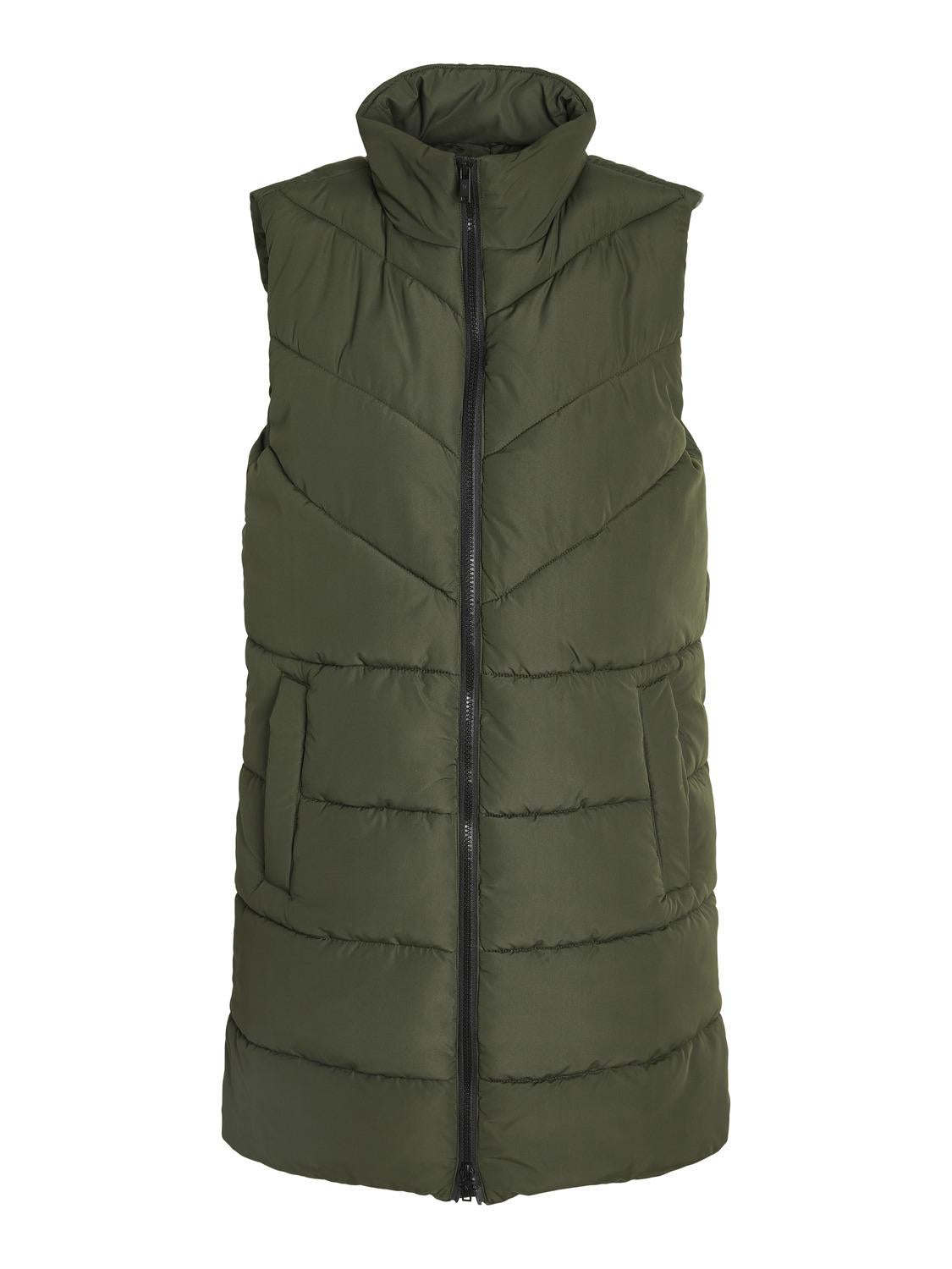 NOISY MAY Steppweste 'Dalcon' Rosin, Unifarben, Gr&uuml;n - Gr. XS - Bild 1