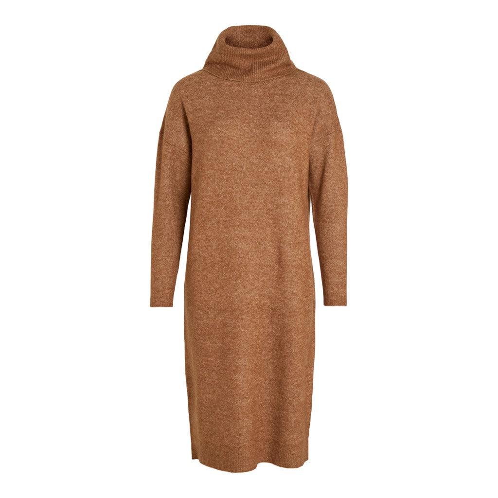 VILA Strickkleid 'Mathilda' Toasted Coconut, Unifarben, Braun - Gr. S - Bild 1