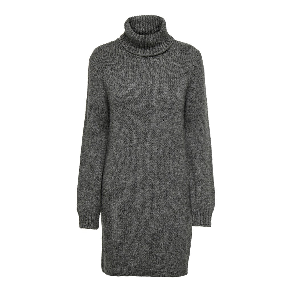 JDY Strickkleid 'Dinea' Smoked Pearl, Unifarben, Grau - Gr. L - Bild 1