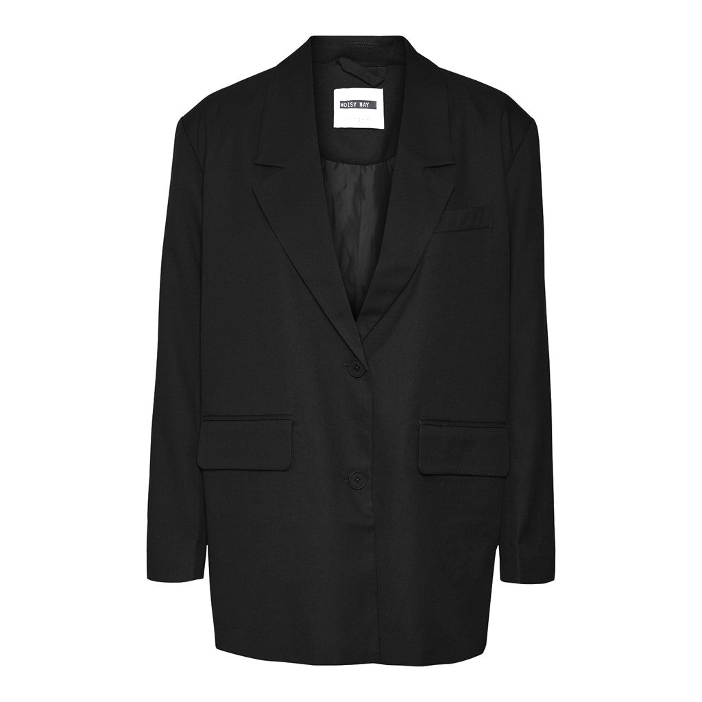 NOISY MAY Klassischer Blazer 'Milla' Black, Unifarben, Schwarz - Gr. L - Bild 1
