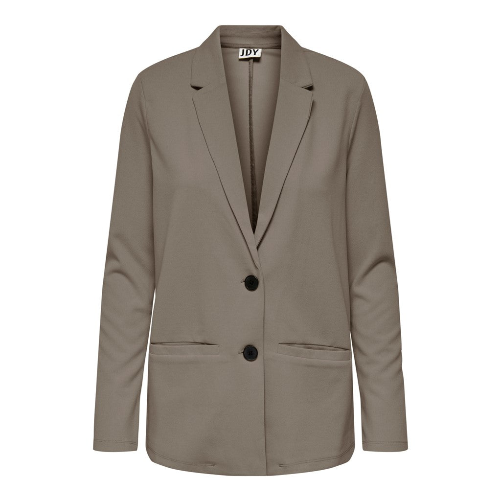 JDY Jerseyblazer 'Louisville Catia' Driftwood, Unifarben, Grau - Gr. XXL - Bild 1