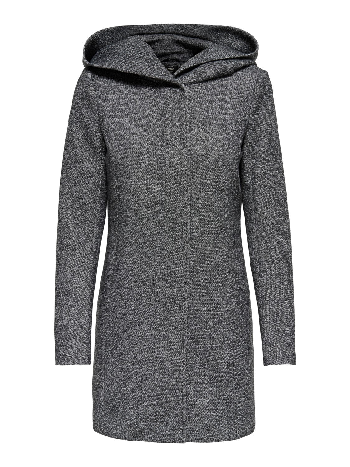 ONLY Kurzmantel 'ONLSEDONA LIGHT COAT OTW NOOS' Dark Grey Melange, Unifarben, Grau - Gr. S - Bild 1
