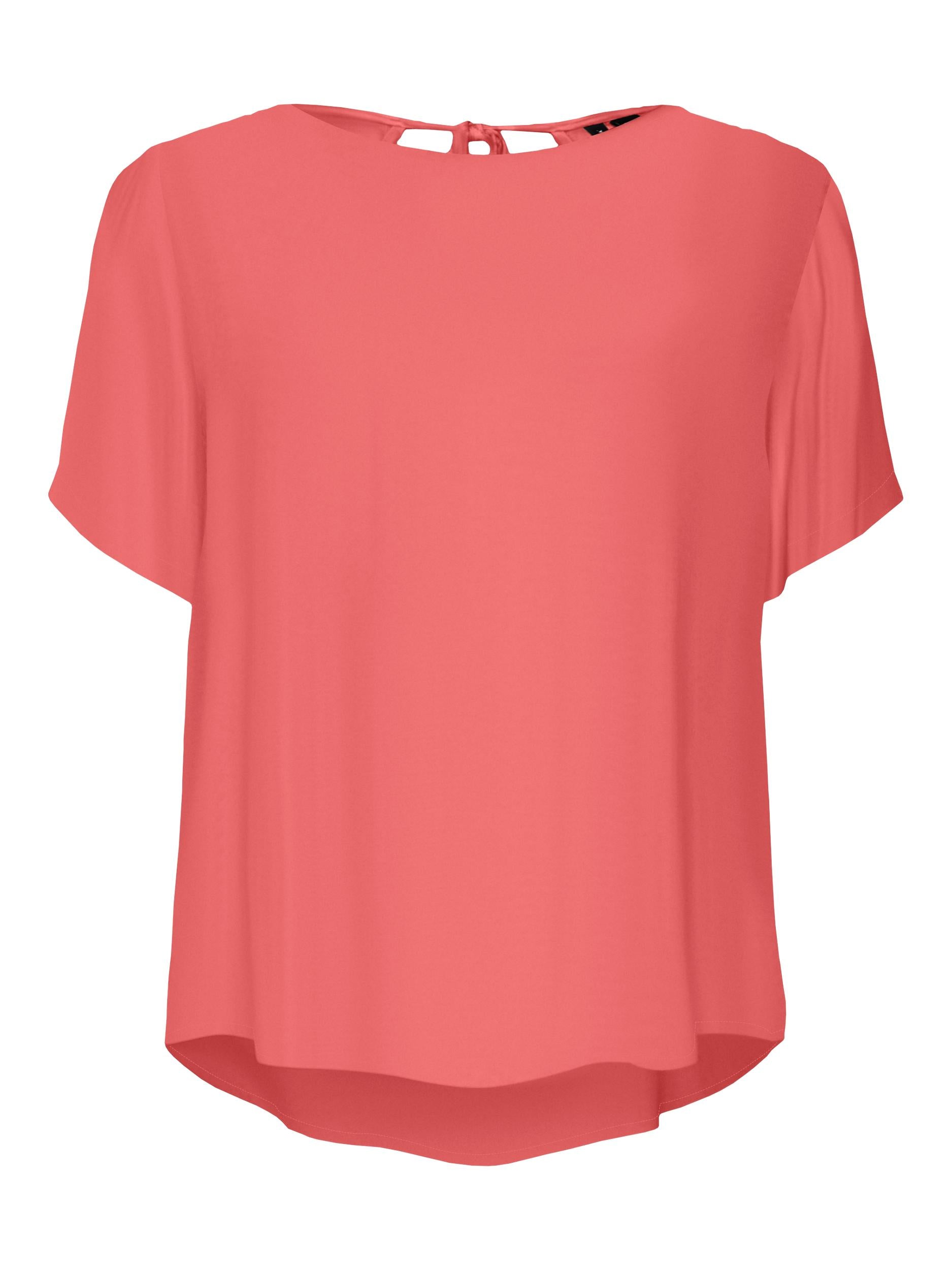 VERO MODA Shirtbluse 'Menny' Georgia Peach, Unifarben, Rot - Gr. XL - Bild 1
