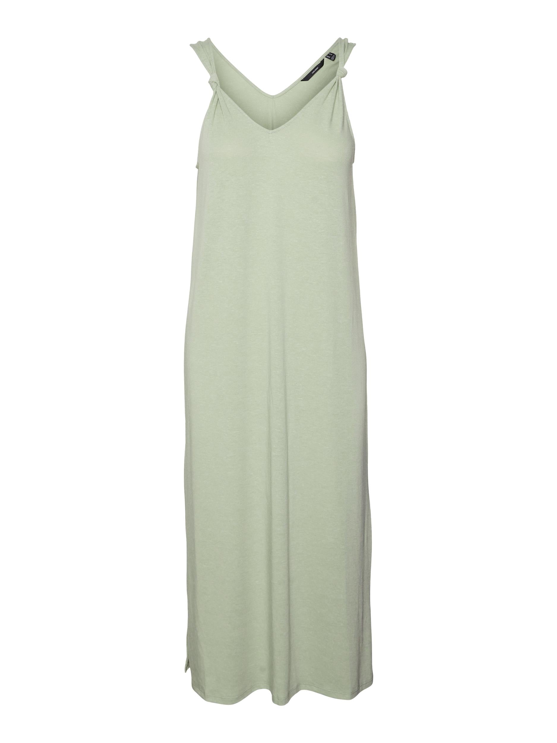 VERO MODA Maxikleid 'Marijune' Reseda, Unifarben, Gr&uuml;n - Gr. S - Bild 1