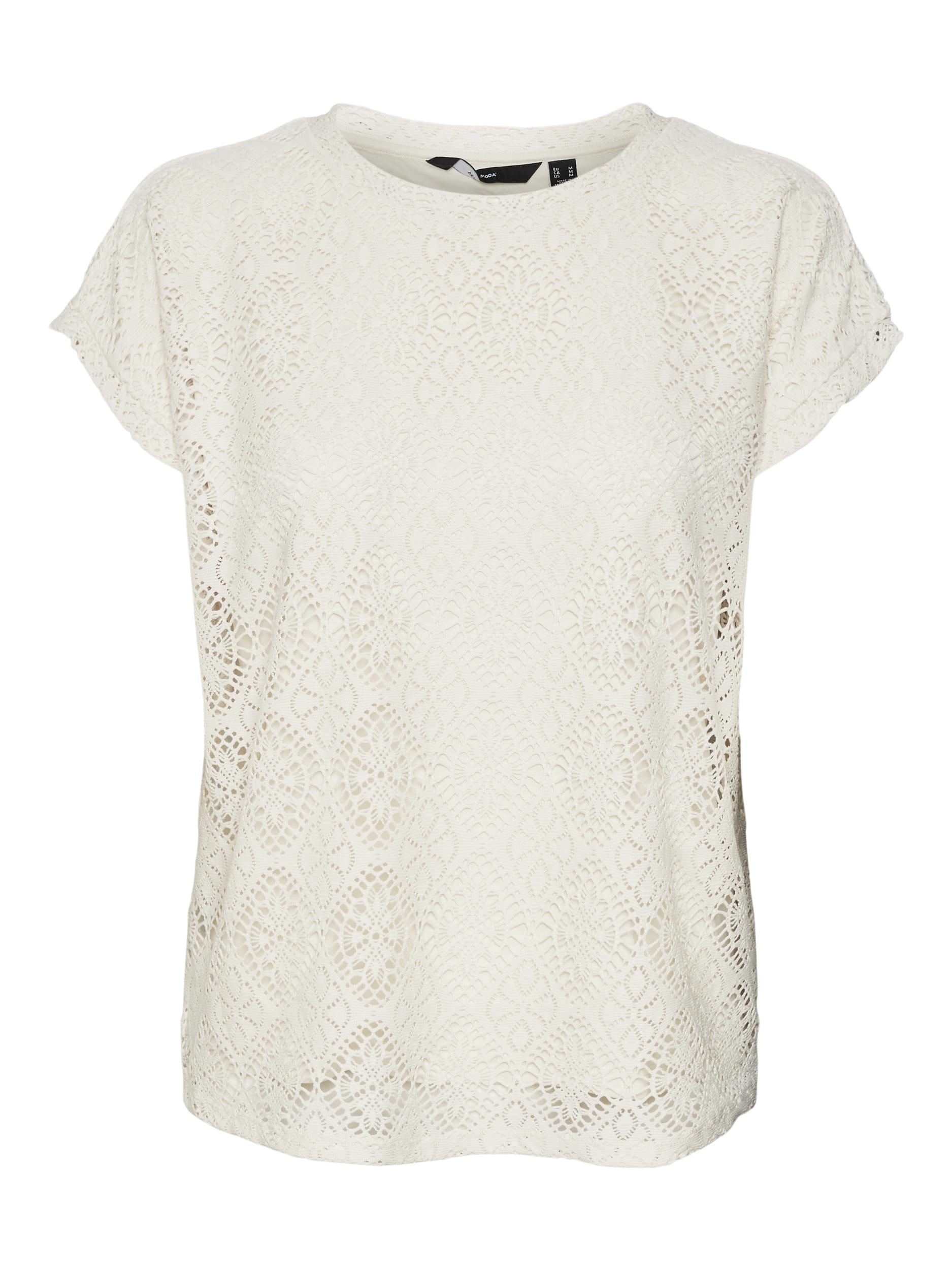 VERO MODA Rundhalsshirt 'Maya' Birch, Unifarben, Beige - Gr. S - Bild 1
