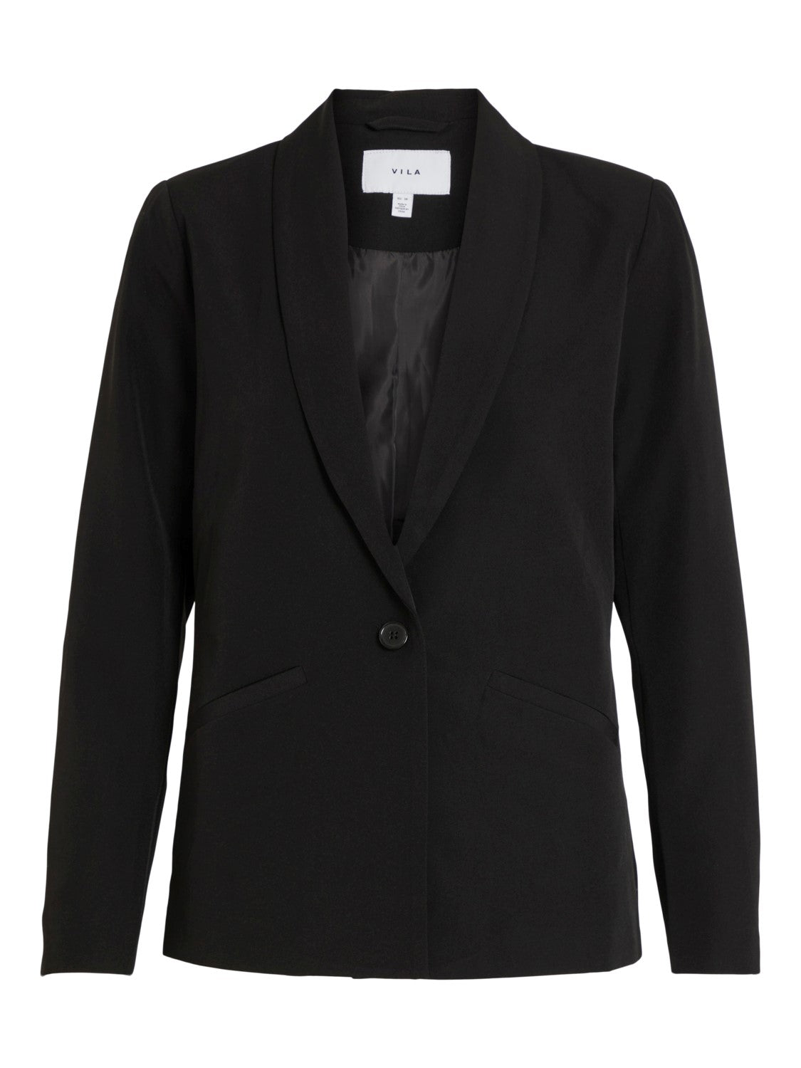 VILA Klassischer Blazer 'Kamma' Black, Unifarben, Schwarz - Gr. 34 - Bild 1