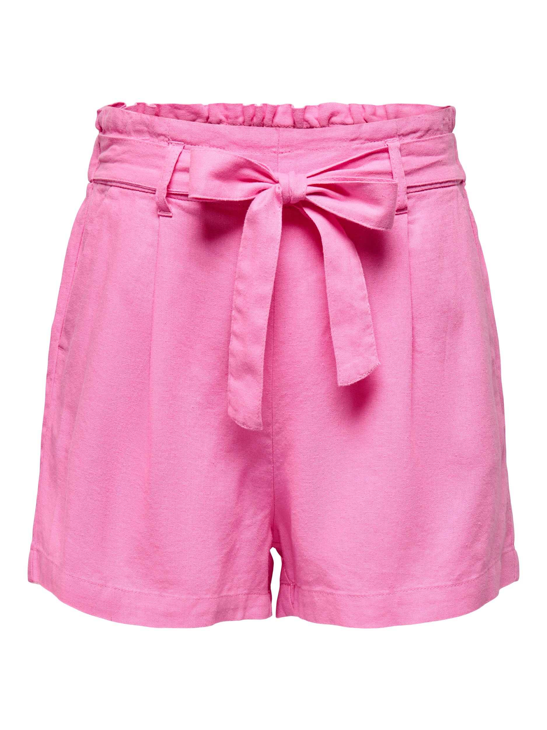 ONLY Paperbag Shorts 'Caro' Fuchsia Pink, Unifarben, Pink - Gr. L - Bild 1