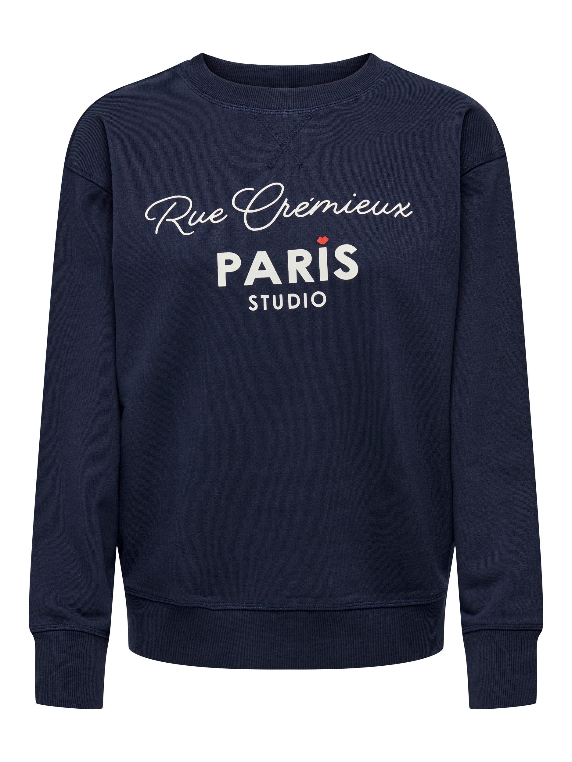 JDY Sweatshirt 'Boogie' Sky Captain Cloud Dancer RUE PRINT, Motivprint, Blau - Gr. XS - Bild 1