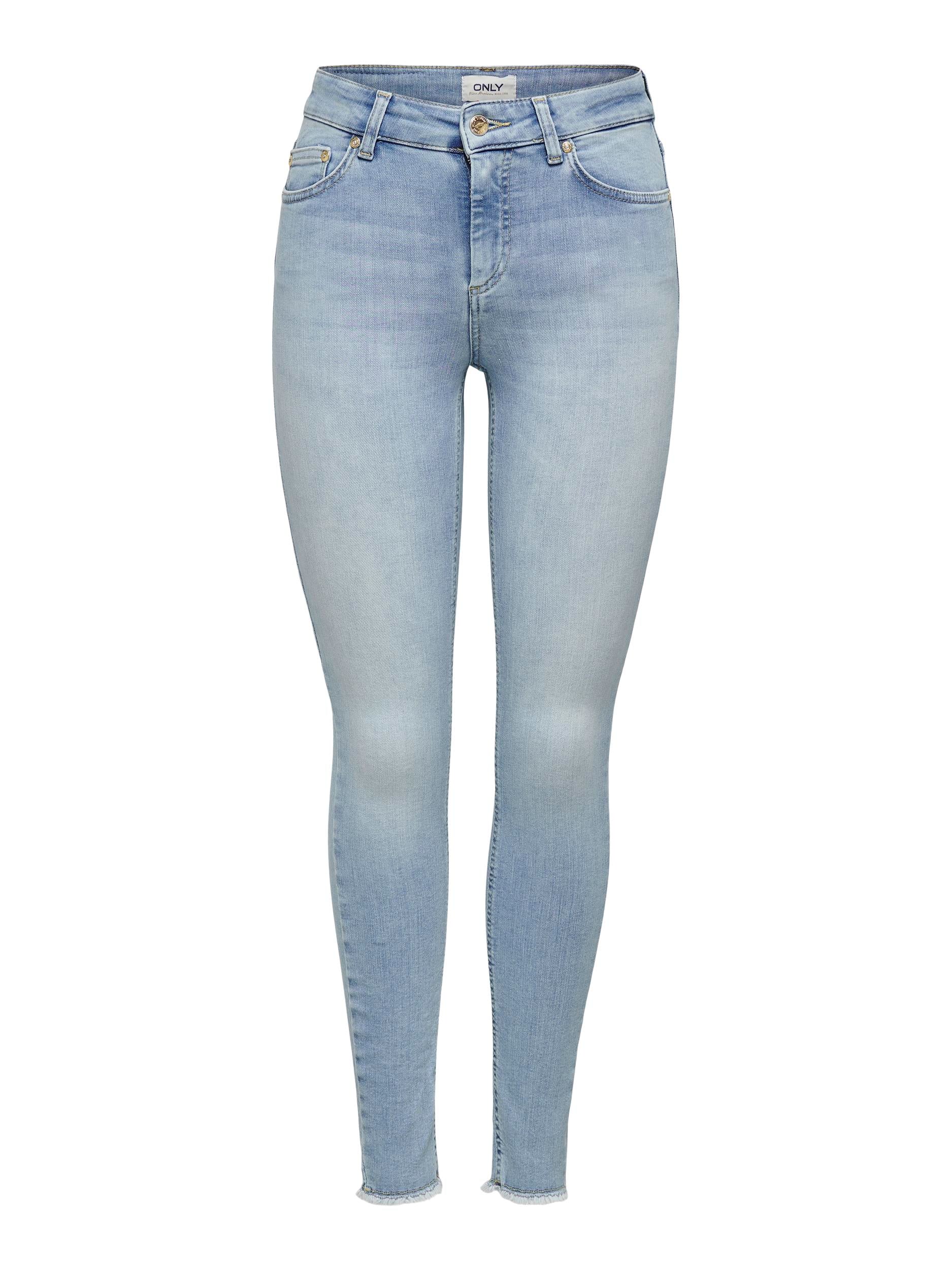 ONLY Ankle Jeans 'Blush REA306' Light Blue Denim, Unifarben, Blau - Gr. XS x 30 - Bild 1