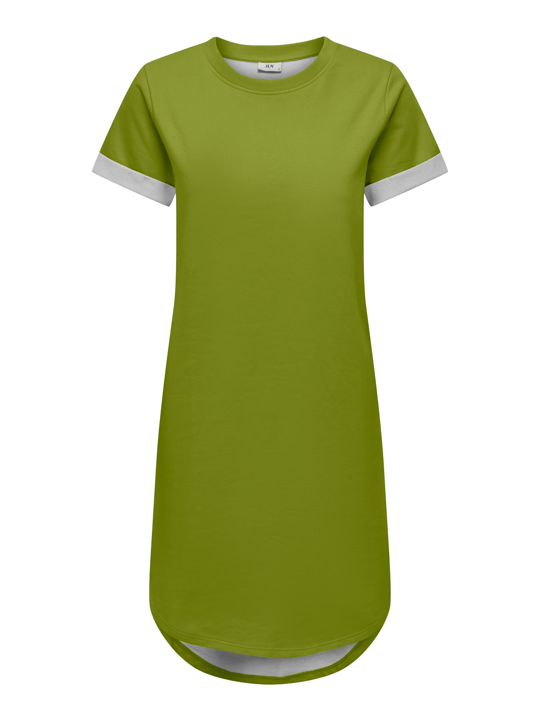 JDY Midikleid 'JDYIVY S/S DRESS JRS' Lima Bean Green, Unifarben, Gr&uuml;n - Gr. L - Bild 1