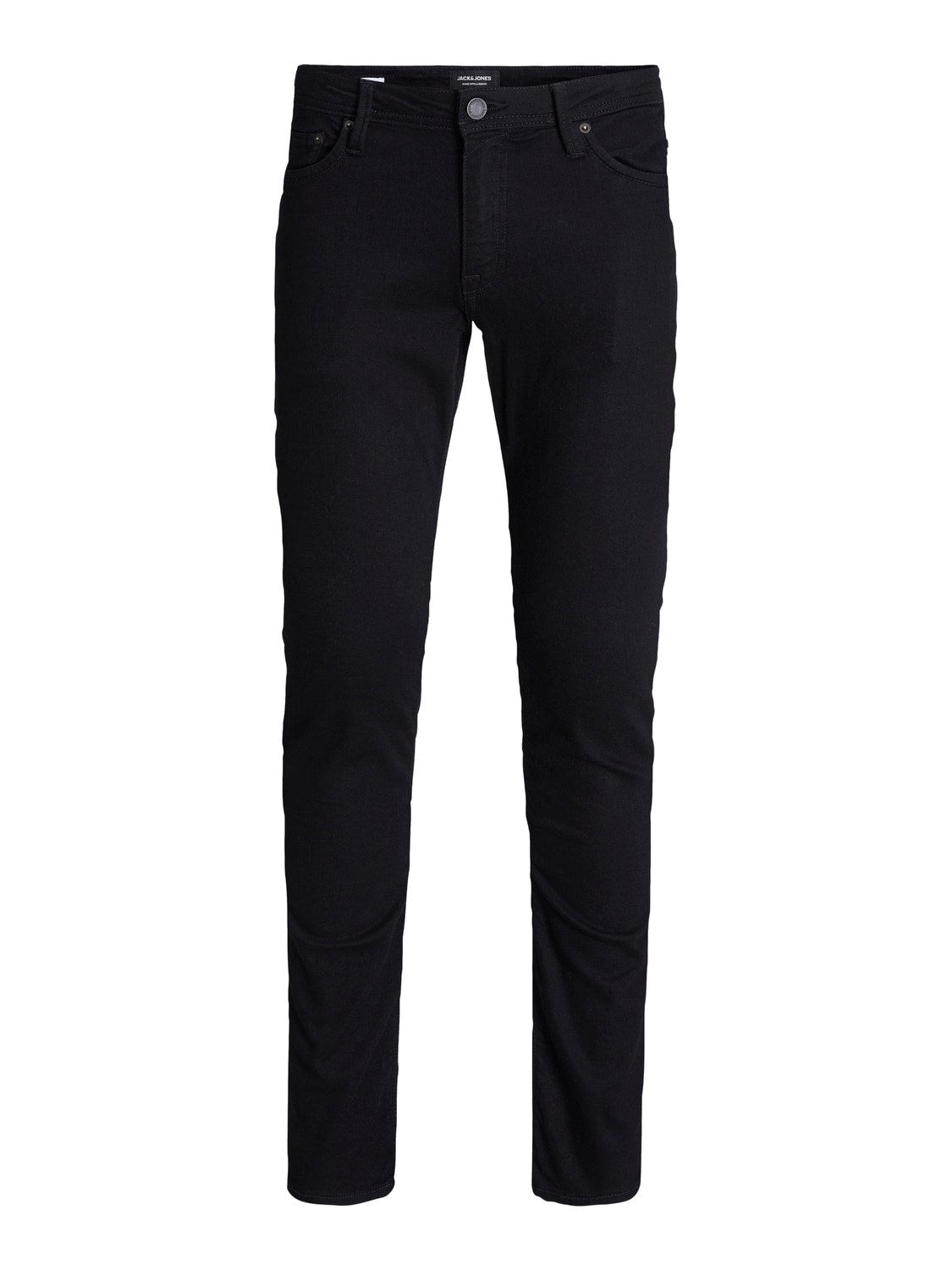 JACK & JONES Slim-Fit Jeans 'JJIGLENN JJFELIX GE 046 50SPS' Black Denim, Unifarben, Schwarz - Gr. 30 x 32