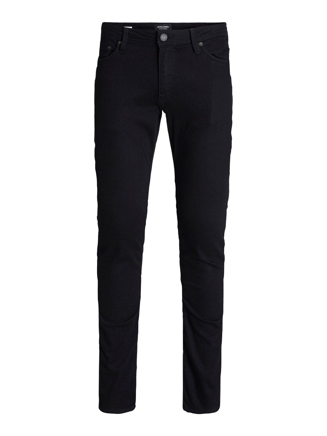 JACK & JONES Slim-Fit Jeans 'JJIGLENN JJFELIX GE 046 50SPS' Black Denim, Unifarben, Schwarz - Gr. 31 x 30