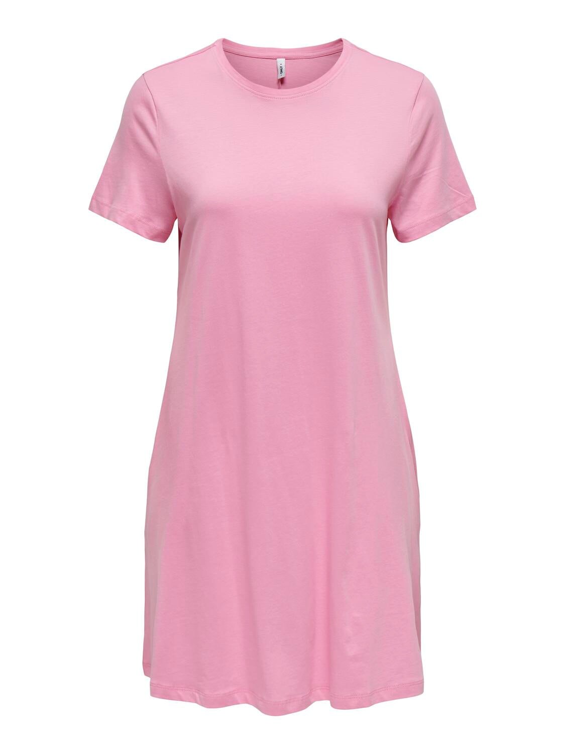 ONLY Jerseykleid 'ONLMAY LIFE S/S POCKET DRESS JRS' Begonia Pink, Unifarben, Pink - Gr. S - Bild 1